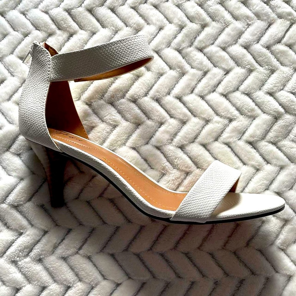White STYLE & CO Sandal Heels with Strap